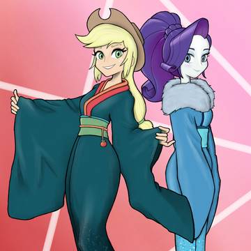 Applejack and Rarity
