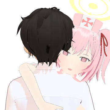 抱きつきハート目セリナ
