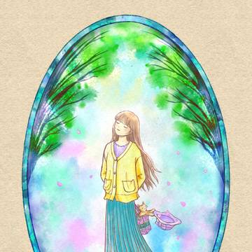 どこからか春の風