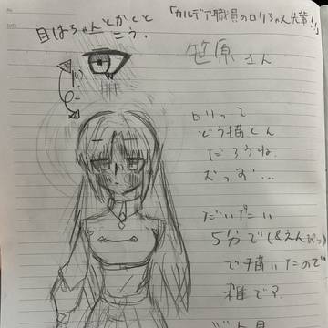 笹原さんのイメージ絵。