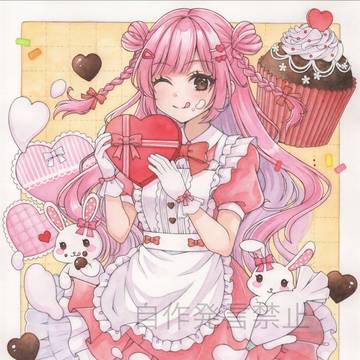 透明水彩イラスト｢SweetHeart｣
