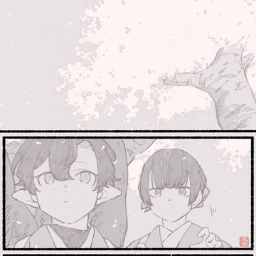 【日本眠話】なつのおわりに神がたつ【らくがき】