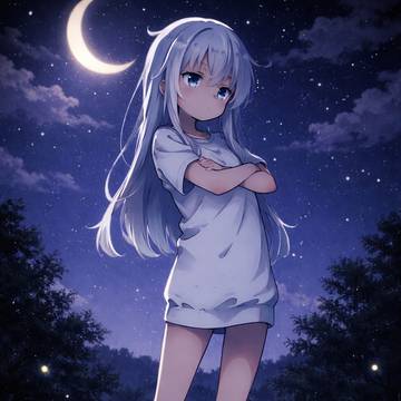 blue hair