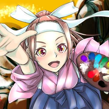巴里に咲くエトワールを描くフジコ