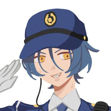 サメっぽいお巡りさん