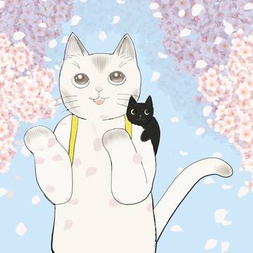 サクラを愛でるにゃんこ2026年