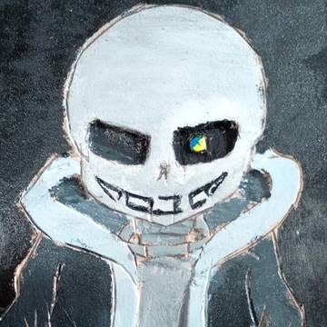 Undertaleのsansを彫刻した　#4