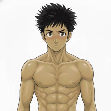 細マッチョ水泳男子