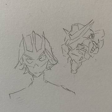 白いガンダムと赤いアホ(の顔)