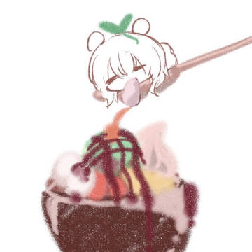 ル・マランあんみつに隠れてた