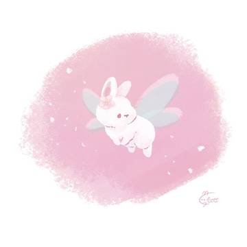春を告げるうさぎの妖精