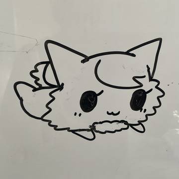 チョコ犬のスケッチ