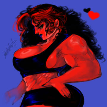 DANGER! THICK RED SHE-HULK!!