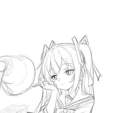 憂う姫。