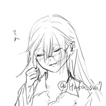 クール美人の照れ顔