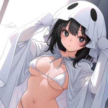 えちえち白シーツオバケちゃん② ビキニ オリキャラ