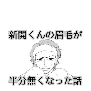 新開くんの眉毛が半分無くなった話