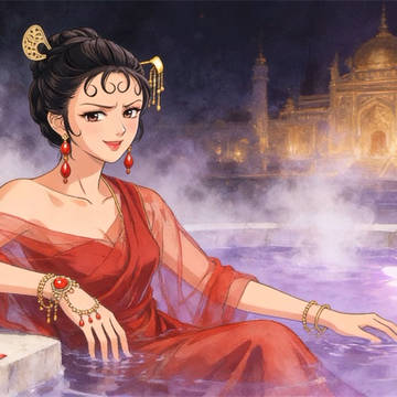 妲己戏水