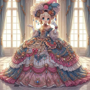 貴婦人の女の子