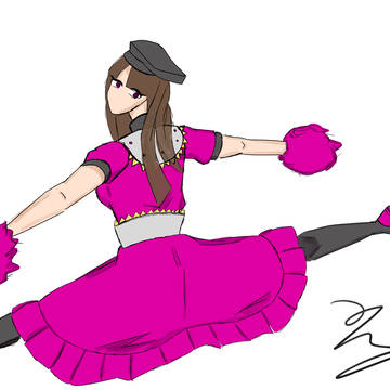 Satono doing the splits