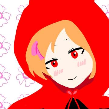 頭巾を被ったミコ