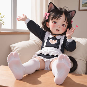 黒猫のメイド