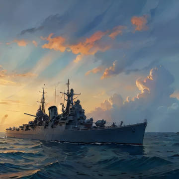AI生成 - 日本海軍 重巡洋艦三隈