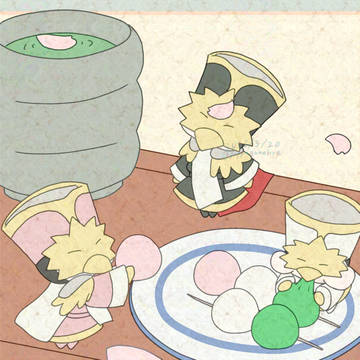 桜とだんご