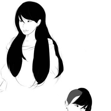 different hairstyle