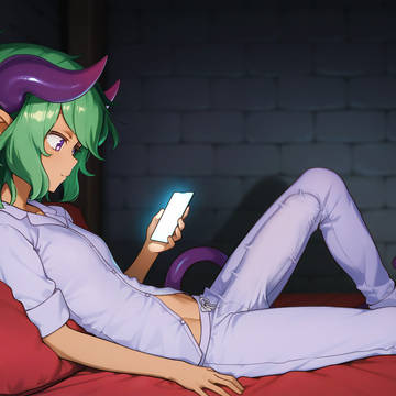 Phone in Bed