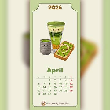 【2026 April Wallpaper】- Matcha