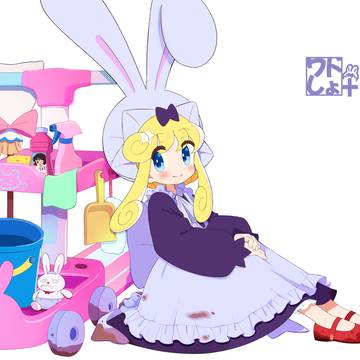 看板娘さん休憩中
