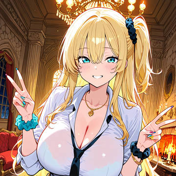 金髪ギャル風の月城エレナちゃん