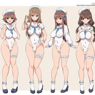 ふたなりセーラーレオタード