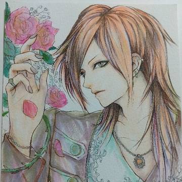 花 イラスト 男性