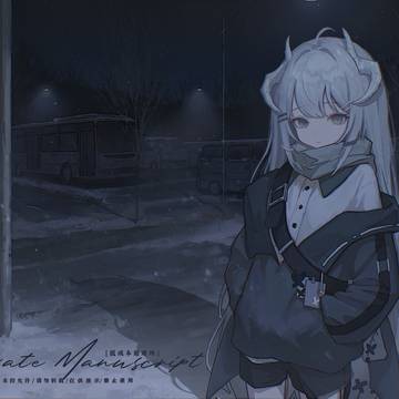 夜雪|车站
