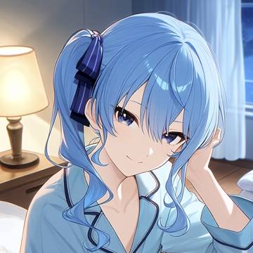 パジャマ姿のすいちゃん