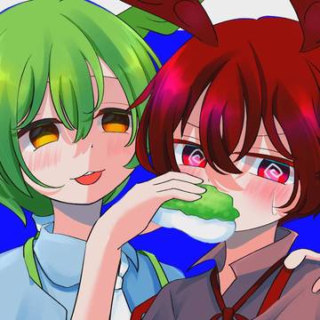 あんこもん、ずんだ餅を食えのだ。
