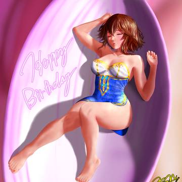 シャンファ誕生日2026.4.2 （お絵描き11ヶ月目）