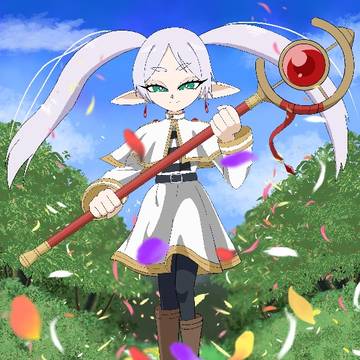 練習で描いたフリーレン