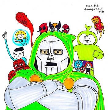 アベンジャーズドゥームズデイ待機!悪魔博士とナガノ風マーベル