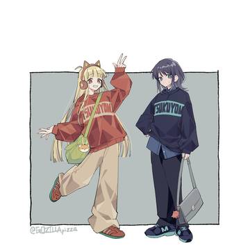 おそろっちのやつ🐰🦊🐙👭✨