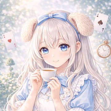 紅茶とアリスと、迷い込んだ午後