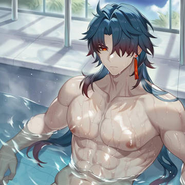 HSR Boys in the pool~