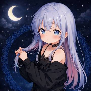 blue hair