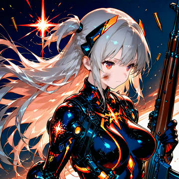 激戦から帰ってきたメカ娘 #メカ娘245