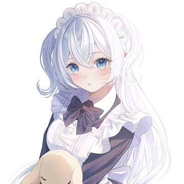 白髪メイドさん