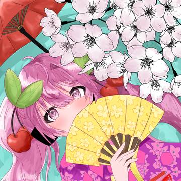 和風の桜ミク
