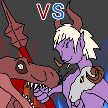恐竜vs悪魔最強軍団大決戦　表紙