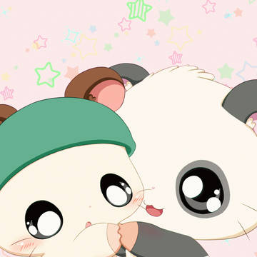 パンダくん×かぶるくん(Skeb_9)